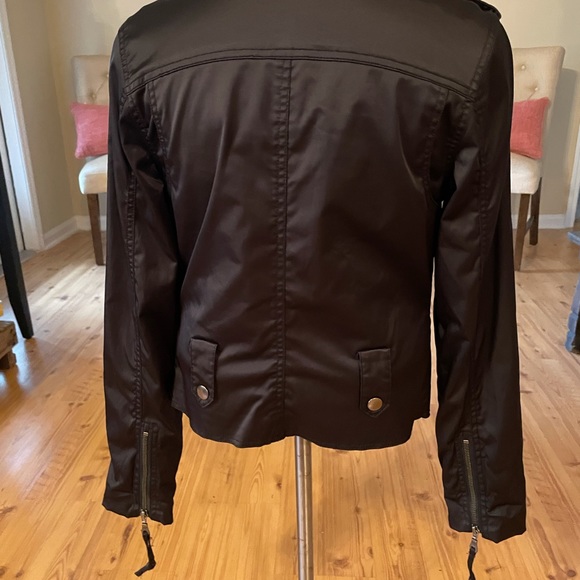 Millard Fillmore Black Moto Jacket Women's Size S - Picture 3 of 7